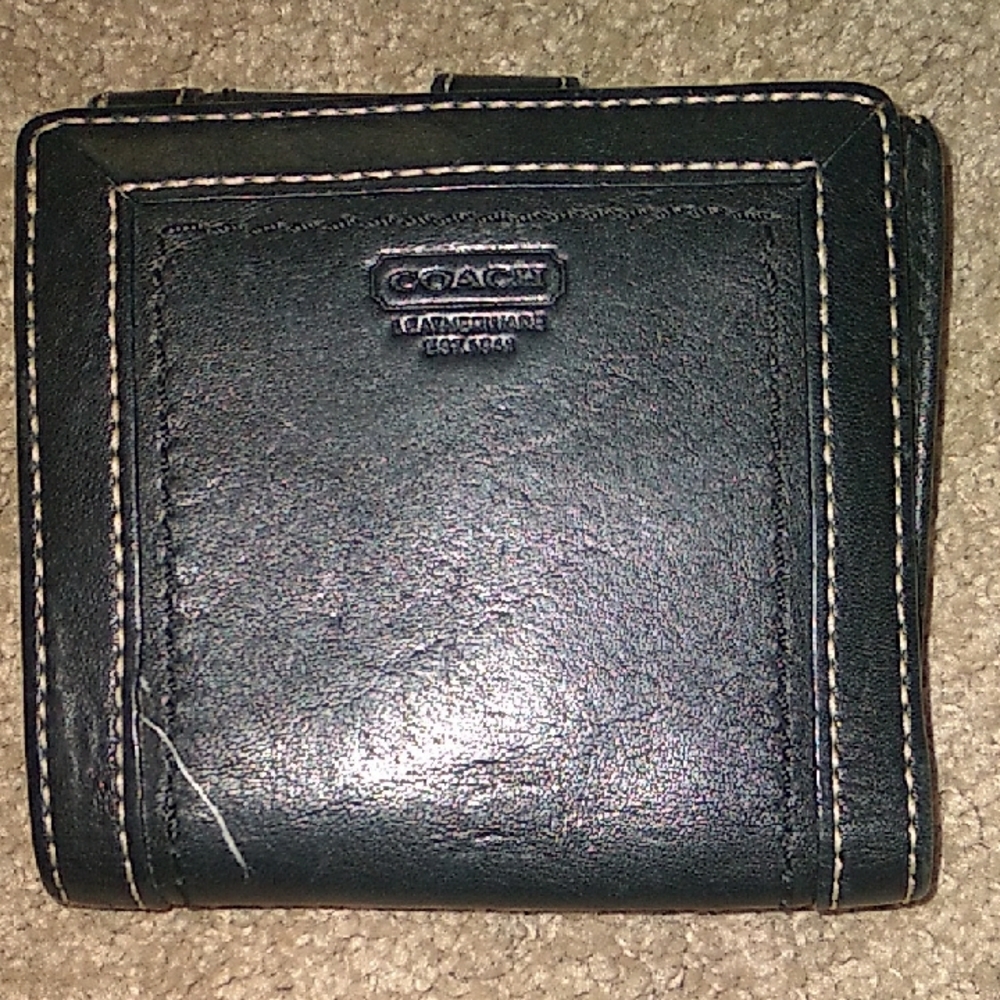 Coach Black Leather Wallet